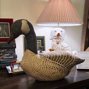 Vintage Elegant Canada Goose in Brown and Cream Fabrics